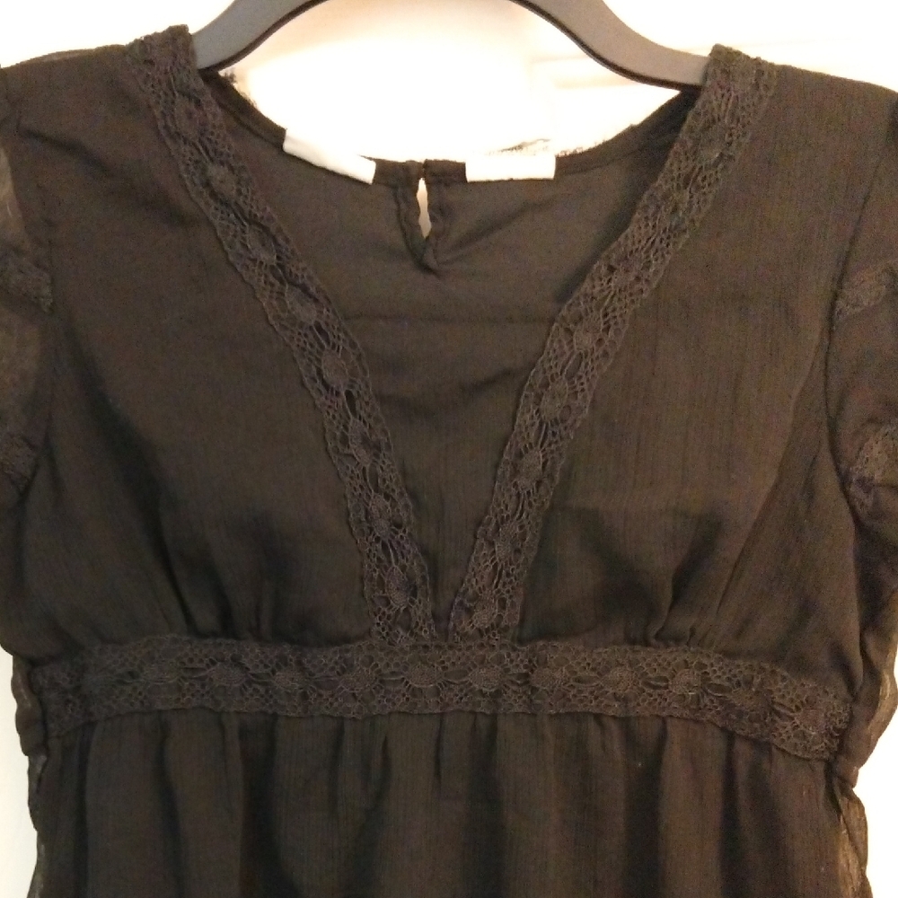 Femine Black Girls Baby-doll Style Shirt